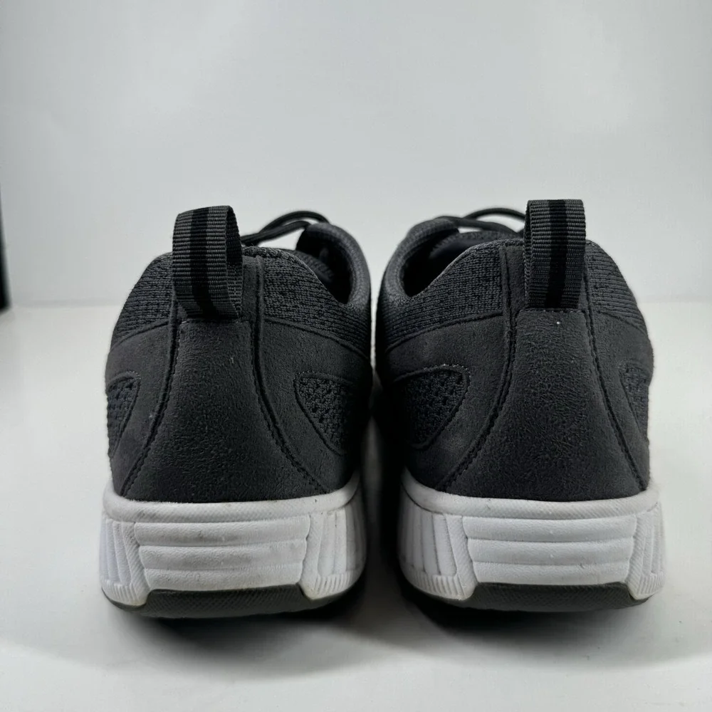 Orthofeet Lava Stretch Knit Men's US 11.5D Dark Grey Orthopedic Walking Sneakers